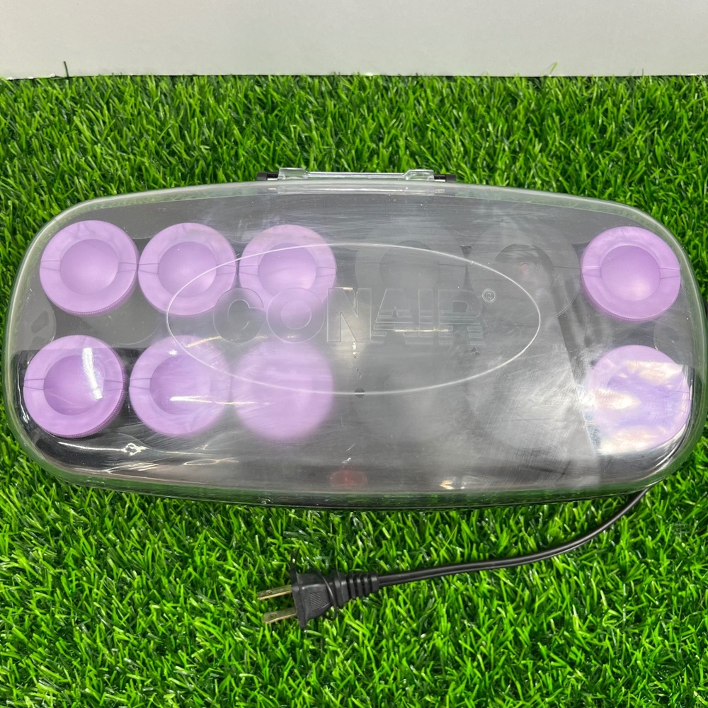 Conair Instant Heat Hair Setter‎ Curlers 12 Piece Set with Case & Cord